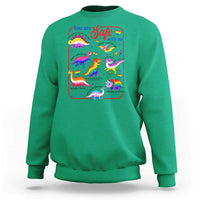 Cute Rainbow Dinosaur LGBTQ Ally Sweatshirt You Are Safe With Me Pride Month