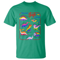 Cute Rainbow Dinosaur LGBTQ Ally T Shirt You Are Safe With Me Pride Month