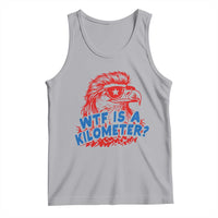 WTF Is A Kilometer Funny American Bald Eagle Tank Top Patriotic 4th of July Humor