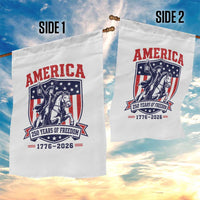 250 Years of Freedom Paul Revere Midnight Ride Garden Flag Patriotic Historical Revolution American Flag Shield
