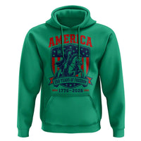 250 Years of Freedom Paul Revere Midnight Ride Hoodie Patriotic Historical Revolution American Flag Shield