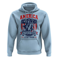 250 Years of Freedom Paul Revere Midnight Ride Hoodie Patriotic Historical Revolution American Flag Shield