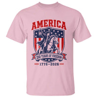 250 Years of Freedom Paul Revere Midnight Ride T Shirt Patriotic Historical Revolution American Flag Shield
