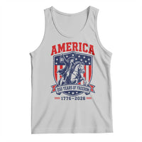 250 Years of Freedom Paul Revere Midnight Ride Tank Top Patriotic Historical Revolution American Flag Shield