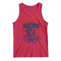 250 Years of Freedom Paul Revere Midnight Ride Tank Top Patriotic Historical Revolution American Flag Shield