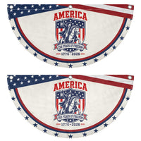 250 Years of Freedom Paul Revere Midnight Ride Patriotic Fan Flag Historical Revolution American Flag Shield