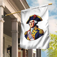 George Washington Patriotic History Graphic Garden Flag Liberty Looks Good On Me 4th of July Founding Father Humor