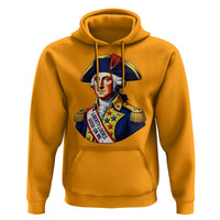 George Washington Patriotic History Graphic Hoodie Liberty Looks Good On Me 4th of July Founding Father Humor