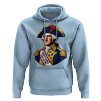 George Washington Patriotic History Graphic Hoodie Liberty Looks Good On Me 4th of July Founding Father Humor
