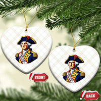 George Washington Patriotic History Graphic Ceramic Ornament Liberty Looks Good On Me 4th of July Founding Father Humor