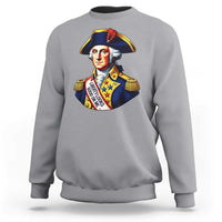 George Washington Patriotic History Graphic Sweatshirt Liberty Looks Good On Me 4th of July Founding Father Humor