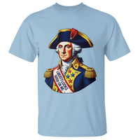George Washington Patriotic History Graphic T Shirt Liberty Looks Good On Me 4th of July Founding Father Humor