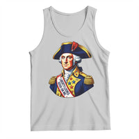 George Washington Patriotic History Graphic Tank Top Liberty Looks Good On Me 4th of July Founding Father Humor