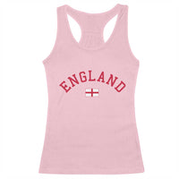 Vintage England Flag Pride Racerback Tank Top Patriotic St Georges Cross Heritage