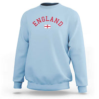 Vintage England Flag Pride Sweatshirt Patriotic St Georges Cross Heritage