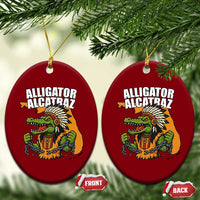 Native Alligator Alcatraz Ceramic Ornament Florida Gator Break The Chain - Wonder Print Shop