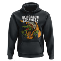 Native Alligator Alcatraz Hoodie Florida Gator Break The Chain - Wonder Print Shop