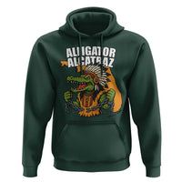 Native Alligator Alcatraz Hoodie Florida Gator Break The Chain - Wonder Print Shop