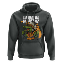 Native Alligator Alcatraz Hoodie Florida Gator Break The Chain - Wonder Print Shop
