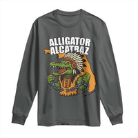 Native Alligator Alcatraz Long Sleeve Shirt Florida Gator Break The Chain - Wonder Print Shop