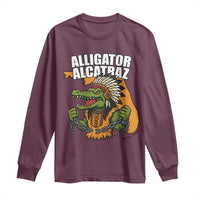 Native Alligator Alcatraz Long Sleeve Shirt Florida Gator Break The Chain - Wonder Print Shop