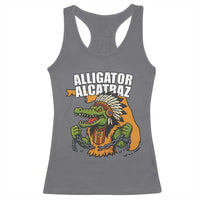 Native Alligator Alcatraz Racerback Tank Top Florida Gator Break The Chain - Wonder Print Shop