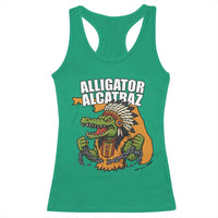 Native Alligator Alcatraz Racerback Tank Top Florida Gator Break The Chain - Wonder Print Shop
