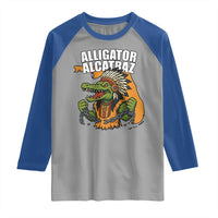 Native Alligator Alcatraz Raglan Shirt Florida Gator Break The Chain - Wonder Print Shop