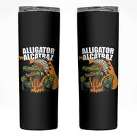 Native Alligator Alcatraz Skinny Tumbler Florida Gator Break The Chain - Wonder Print Shop