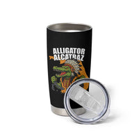 Native Alligator Alcatraz Tumbler Cup Florida Gator Break The Chain - Wonder Print Shop