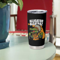 Native Alligator Alcatraz Tumbler Cup Florida Gator Break The Chain - Wonder Print Shop