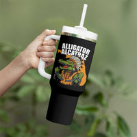 Native Alligator Alcatraz Tumbler With Handle Florida Gator Break The Chain - Wonder Print Shop