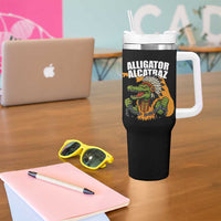 Native Alligator Alcatraz Tumbler With Handle Florida Gator Break The Chain - Wonder Print Shop