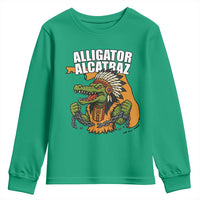 Native Alligator Alcatraz Youth Sweatshirt Florida Gator Break The Chain - Wonder Print Shop
