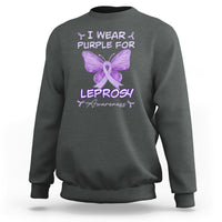 Leprosy Awareness Sweatshirt I Wear Purple For Leprosy Awareness - Wonder Print Shop
