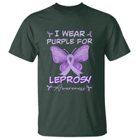 Leprosy Awareness T Shirt I Wear Purple For Leprosy Awareness - Wonder Print Shop