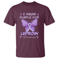 Leprosy Awareness T Shirt I Wear Purple For Leprosy Awareness - Wonder Print Shop