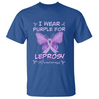 Leprosy Awareness T Shirt I Wear Purple For Leprosy Awareness - Wonder Print Shop