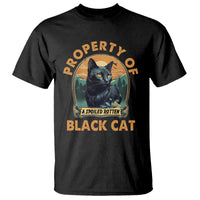 Black Cat T Shirt Property Of Black Cat - Wonder Print Shop