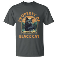 Black Cat T Shirt Property Of Black Cat - Wonder Print Shop