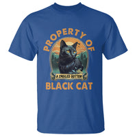 Black Cat T Shirt Property Of Black Cat - Wonder Print Shop