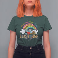 Lunch Lady T Shirt For Women Back School Hugs & High Fives Lunch Lady Life Appreciation - Wonder Print Shop