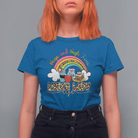 Lunch Lady T Shirt For Women Back School Hugs & High Fives Lunch Lady Life Appreciation - Wonder Print Shop
