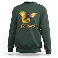 Anti Bullying Sweatshirt Be Kind Floral Bee Choose Kindness - Wonder Print Shop
