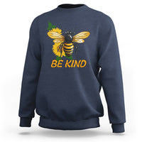 Anti Bullying Sweatshirt Be Kind Floral Bee Choose Kindness - Wonder Print Shop