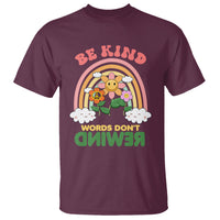 Anti Bullying T Shirt Be Kind Words Don't Rewind Rainbow - Wonder Print Shop