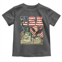 USA Legacy of Freedom Toddler T Shirt Patriotic Statue of Liberty Bald Eagle Mount Rushmore Graphic - Wonder Print Shop