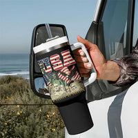 USA Legacy of Freedom Tumbler With Handle Patriotic Statue of Liberty Bald Eagle Mount Rushmore Graphic - Wonder Print Shop