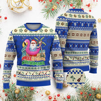 Xmas in Hawaii Ugly Christmas Sweater Mele Kalikimaka Hawaiian Tropical Beach Santa - Wonder Print Shop