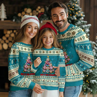 Xmas in Hawaii Ugly Christmas Sweater Mele Kalikimaka Tropical Hawaiian Plumeria - Wonder Print Shop